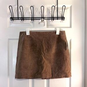 Leather mini skirt NWT